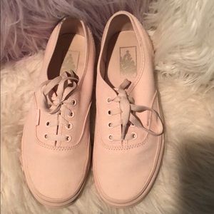 Light Pink Vans Womens 7.5